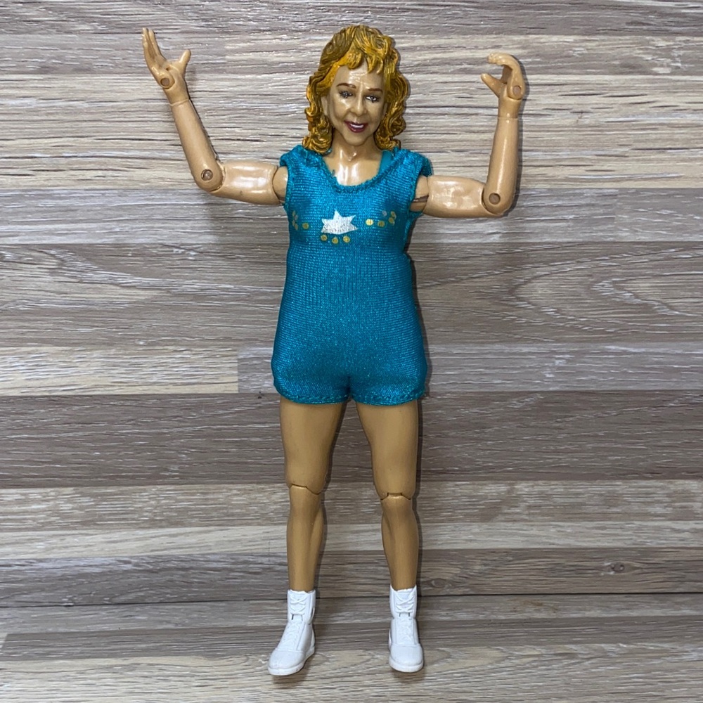 WWE Vintage WRESTLER ACTION FIGURE MOOLA Blue Action Figure with White Shoes